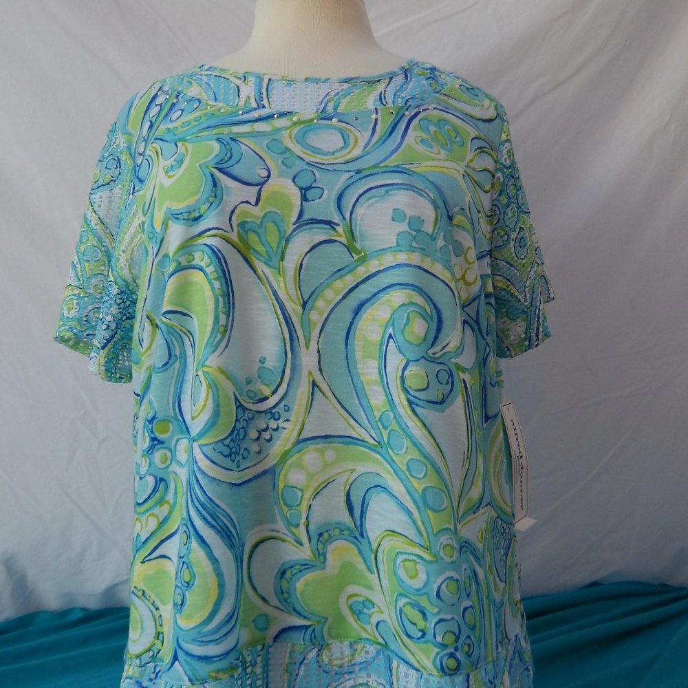 Alfred Dunner  NWT Short Sleeved Top